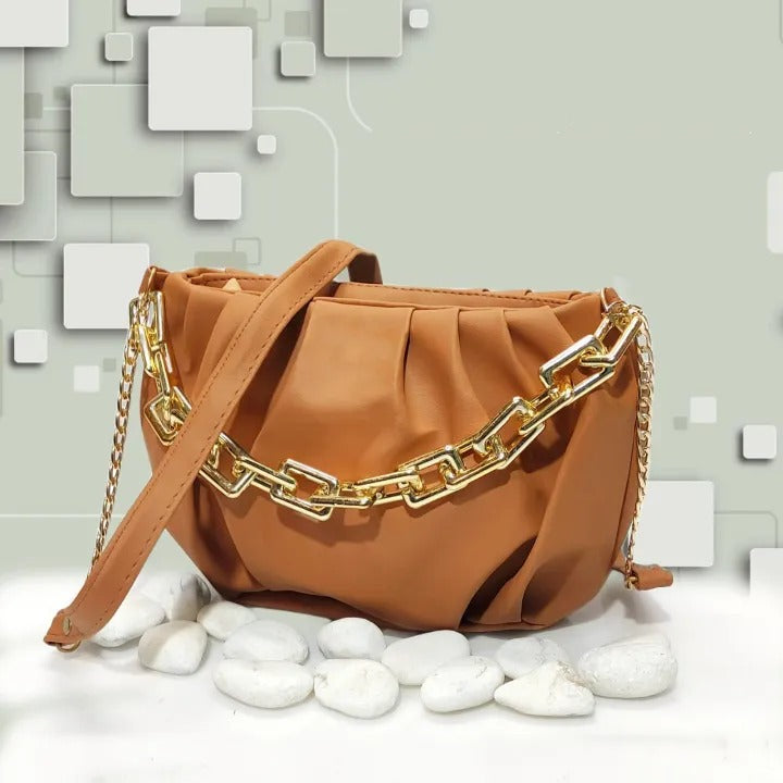 Stylish golden chain Handbag For Girls