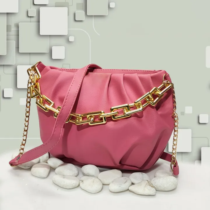 Stylish golden chain Handbag For Girls