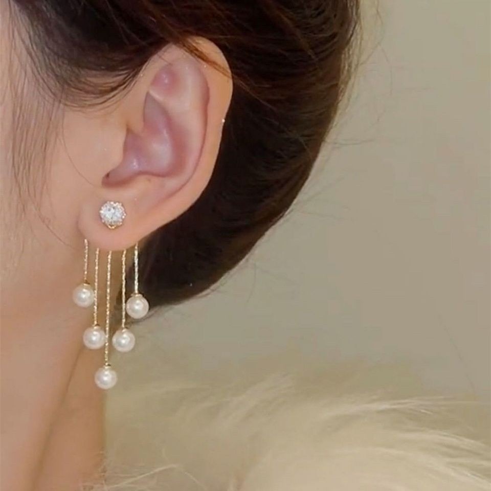 Crystal Taseel  Earings Pearl earing for Women party accessories Jwellery