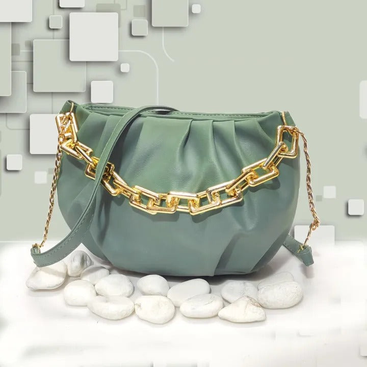 Stylish golden chain Handbag For Girls