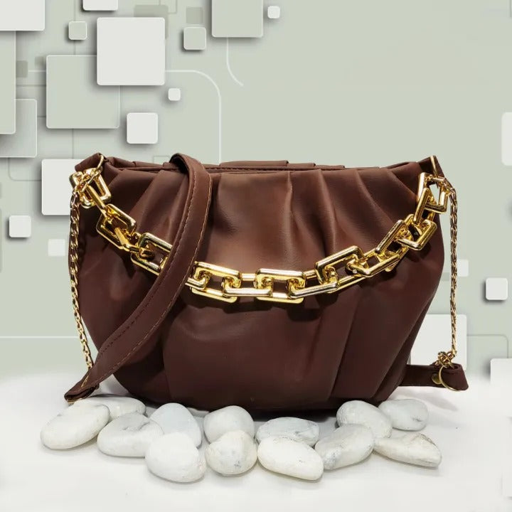 Stylish golden chain Handbag For Girls