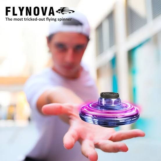 UFO FLYING FIDGET SPINNER WITH LED LIGHTS BEST QUALITY TOY FOR KIDS AND ADULT BOX PACK