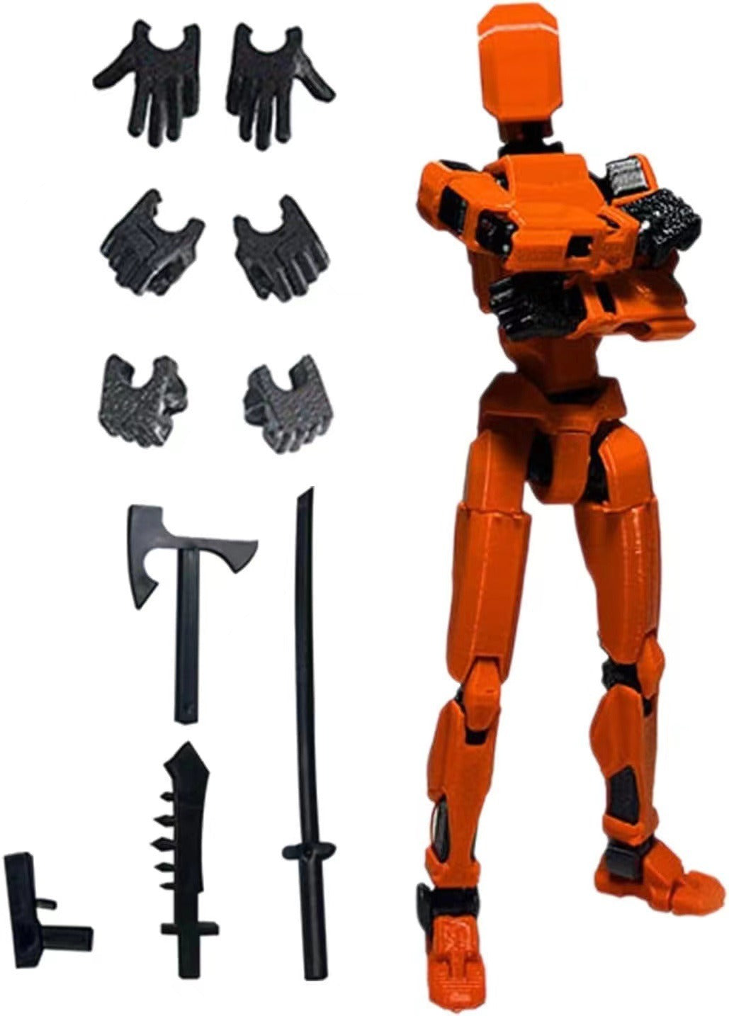 Multi jointed moveable shapeshift Robot 3D Printed mannequin dummya