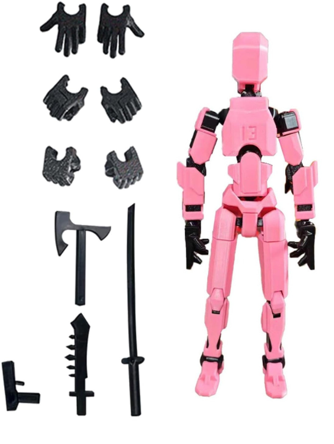 Multi jointed moveable shapeshift Robot 3D Printed mannequin dummya