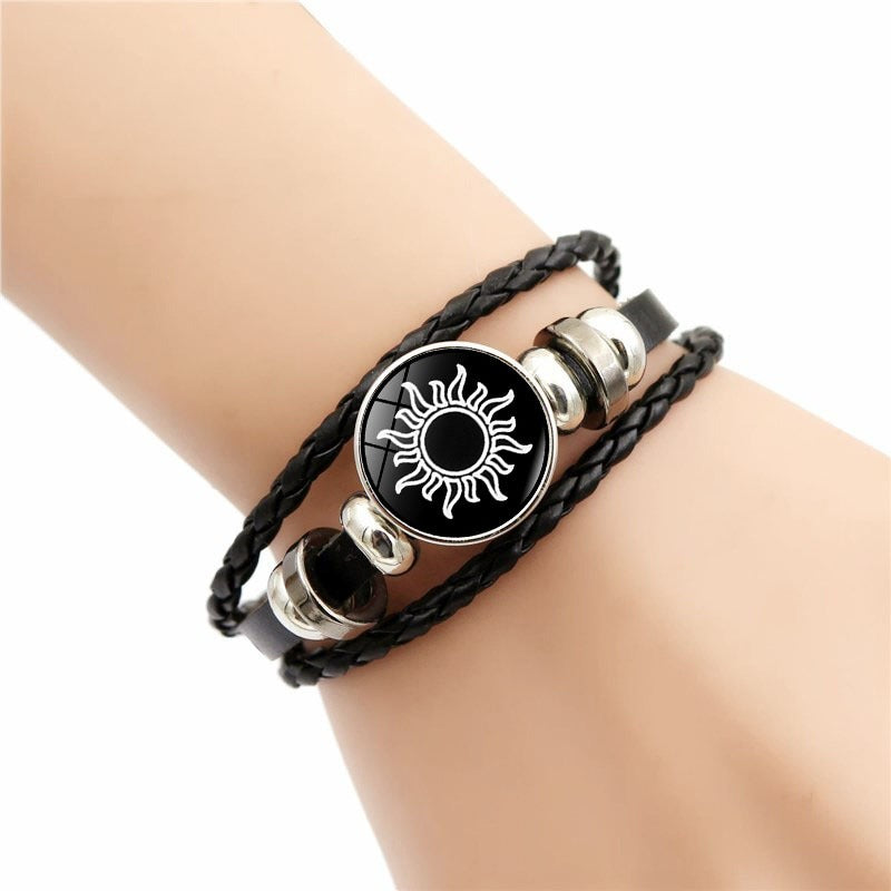 2Pcs Luminous Couple Bracelets Sun Moon
