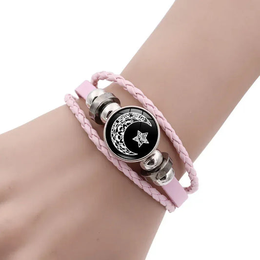 2Pcs Luminous Couple Bracelets Sun Moon