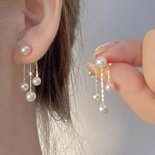 Crystal Taseel  Earings Pearl earing for Women party accessories Jwellery